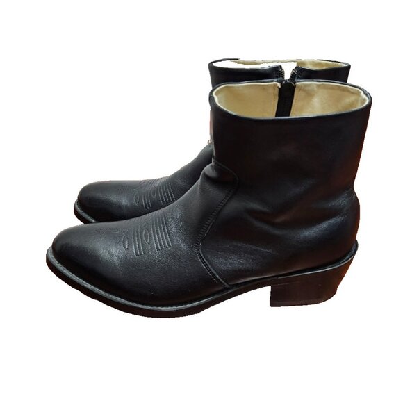 Durango TR820 Leather Biker Western Cowboy Ankle Boots Extra Wide Men's 9 EE - Picture 6 of 12